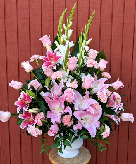 Pink Reflections Funeral Bouquet